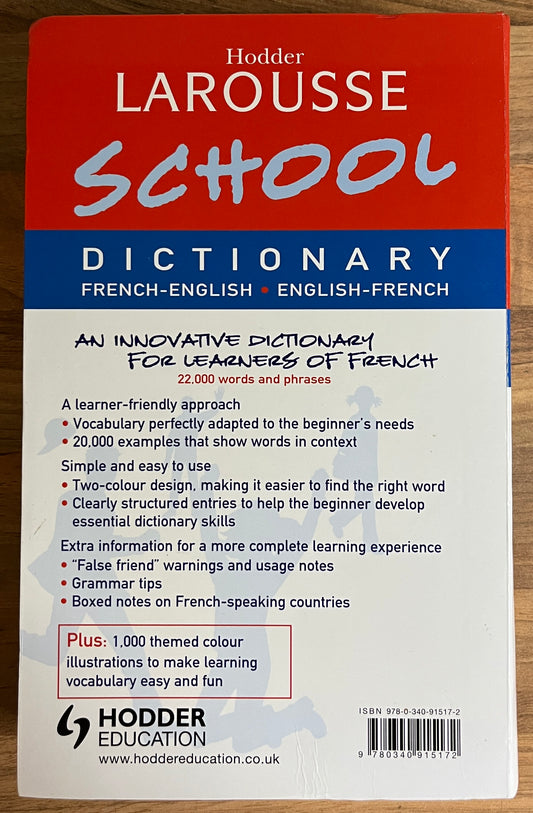 Hodder Larousse School French Dictionary French-English/English