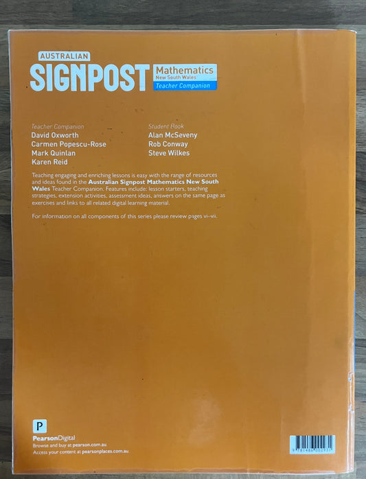 Australian Signpost 8 Mathematics NSW Teacher Companion (Pearson)