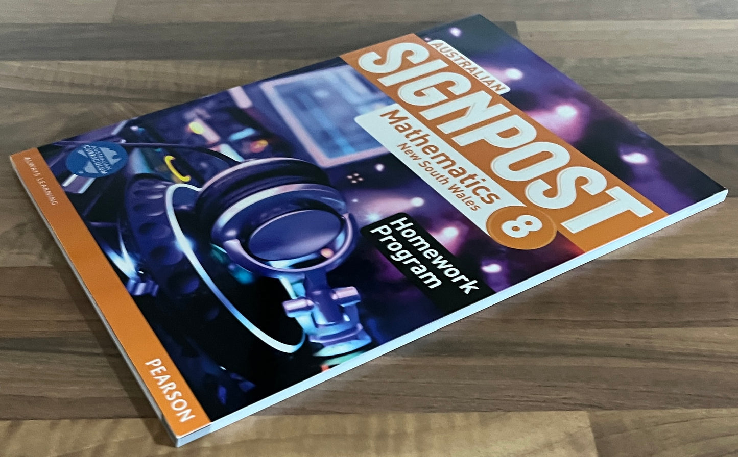 Australian Signpost 8 Mathematics New South Wales Homework Program (Pearson)