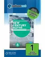 (EBOOK ONLY/EMAILED) New Century Maths 8 (1 x 26 month NelsonNetBook access code), 2nd Edition (FIRM SALE)