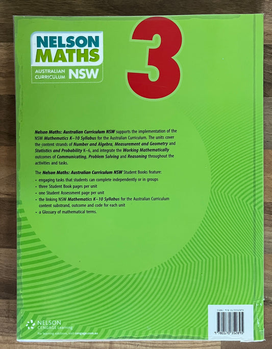 Nelson Maths : Australian Curriculum (NSW) - Student Book 3