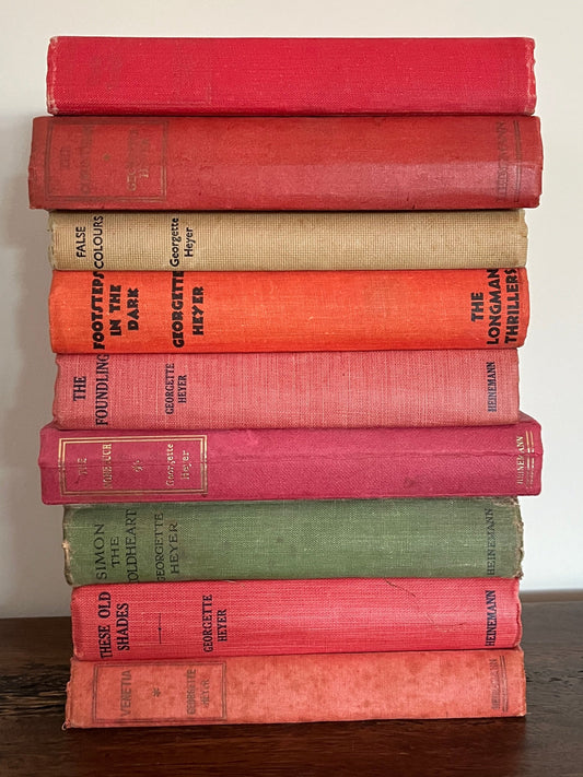 9 x Georgette Heyer Hardcover Lot – Vintage Heinemann & Australian Editions