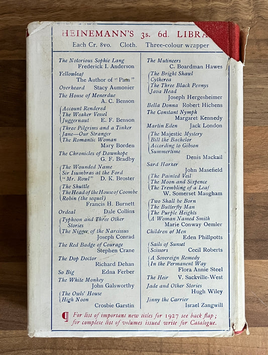 These Old Shades by Georgette Heyer, HC/DJ 1927