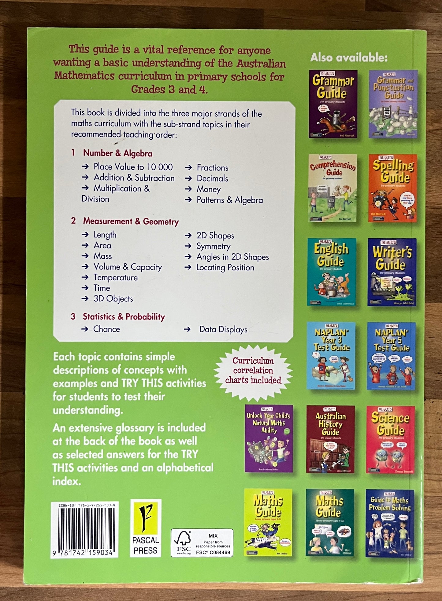 Blake's Maths Guide Middle primary (ages 7 to 10) by Bev Dunbar