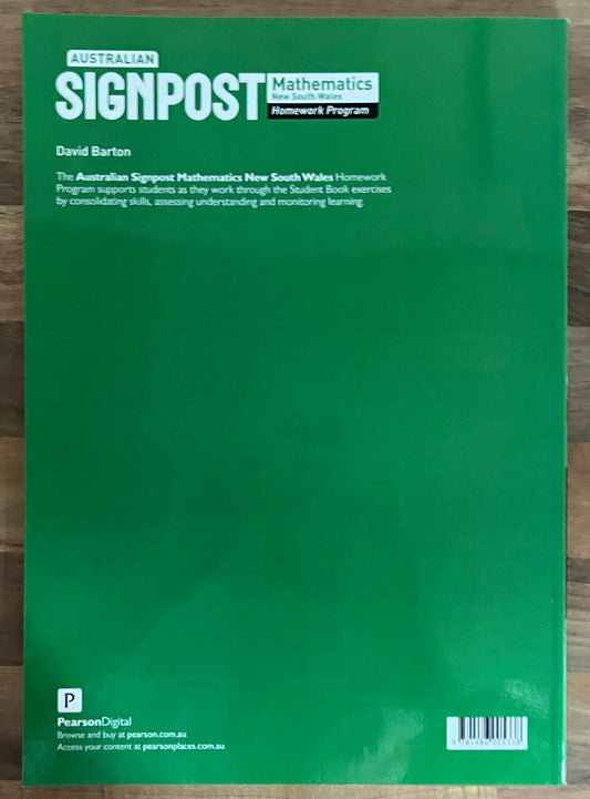 Australian Signpost 9 (5.1-5.3) Mathematics NSW Homework Program (Pearson)