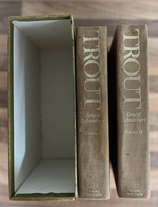 TROUT by Ernest Schwiebert 2 Vol Set w/ Slipcase 1st Edition 1978 Fly Fishing