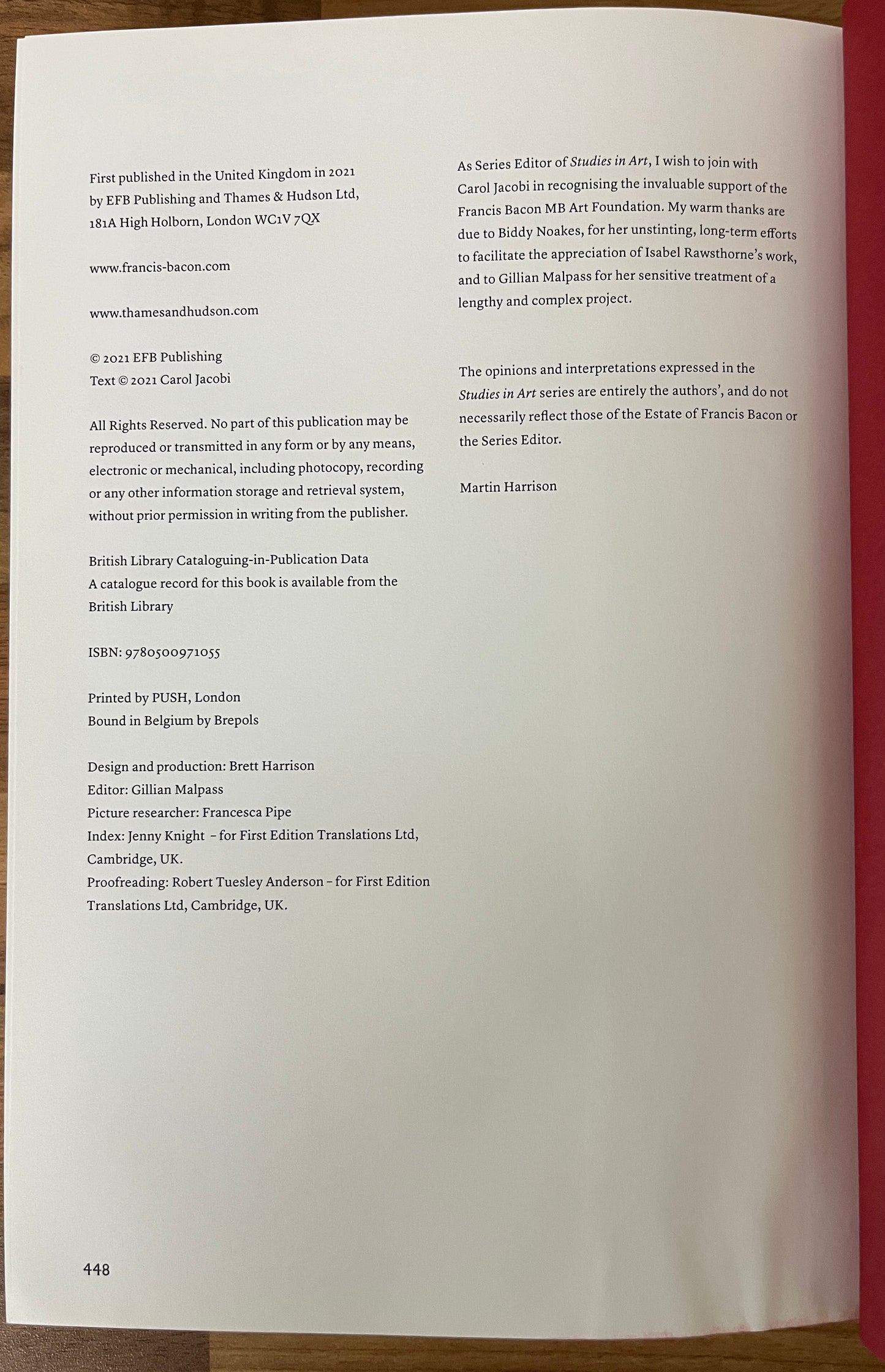 Out of the Cage: The Art of Isabel Rawsthorne by Carol Jacobi HC/DJ