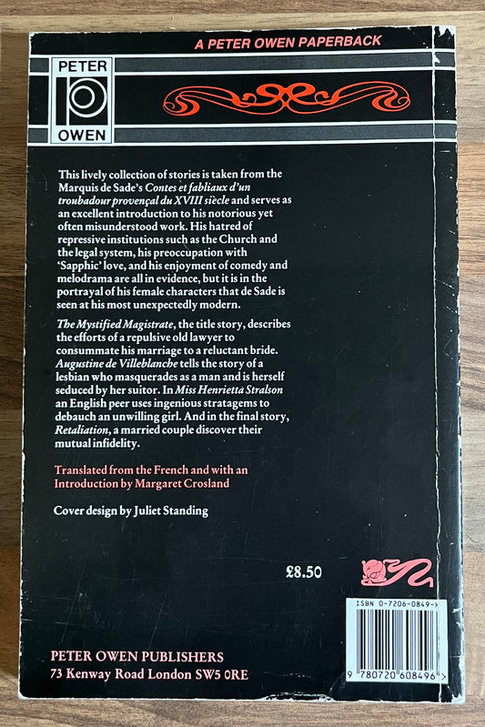 Mystified Magistrate: Four Stories by the Marquis De Sade, Translated by Margaret Crosland