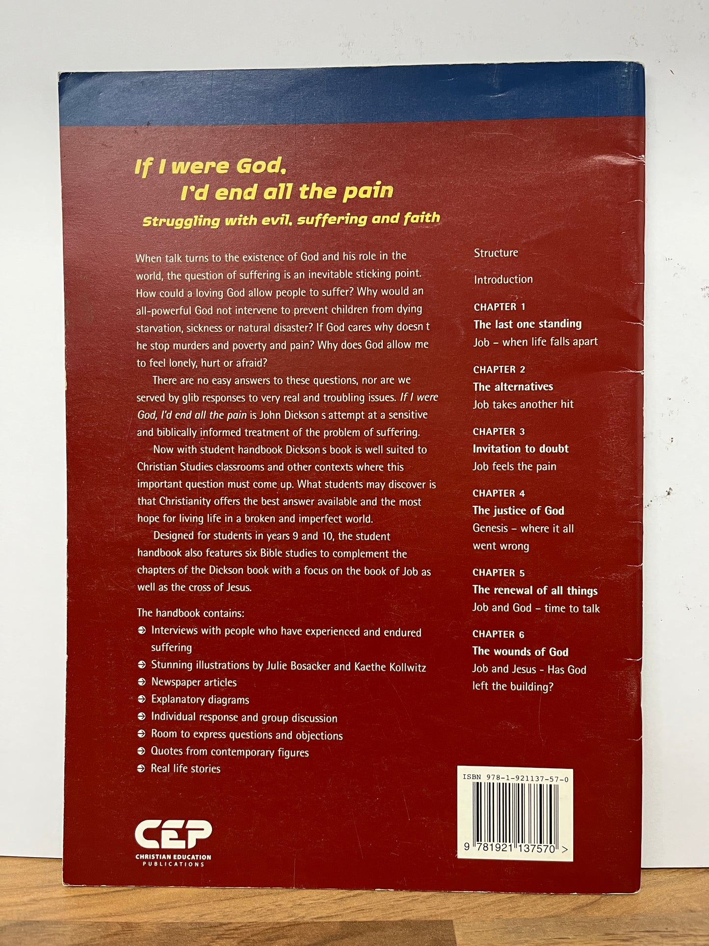 If I Were God I'd End all the Pain Student Handbook by Simon Smart