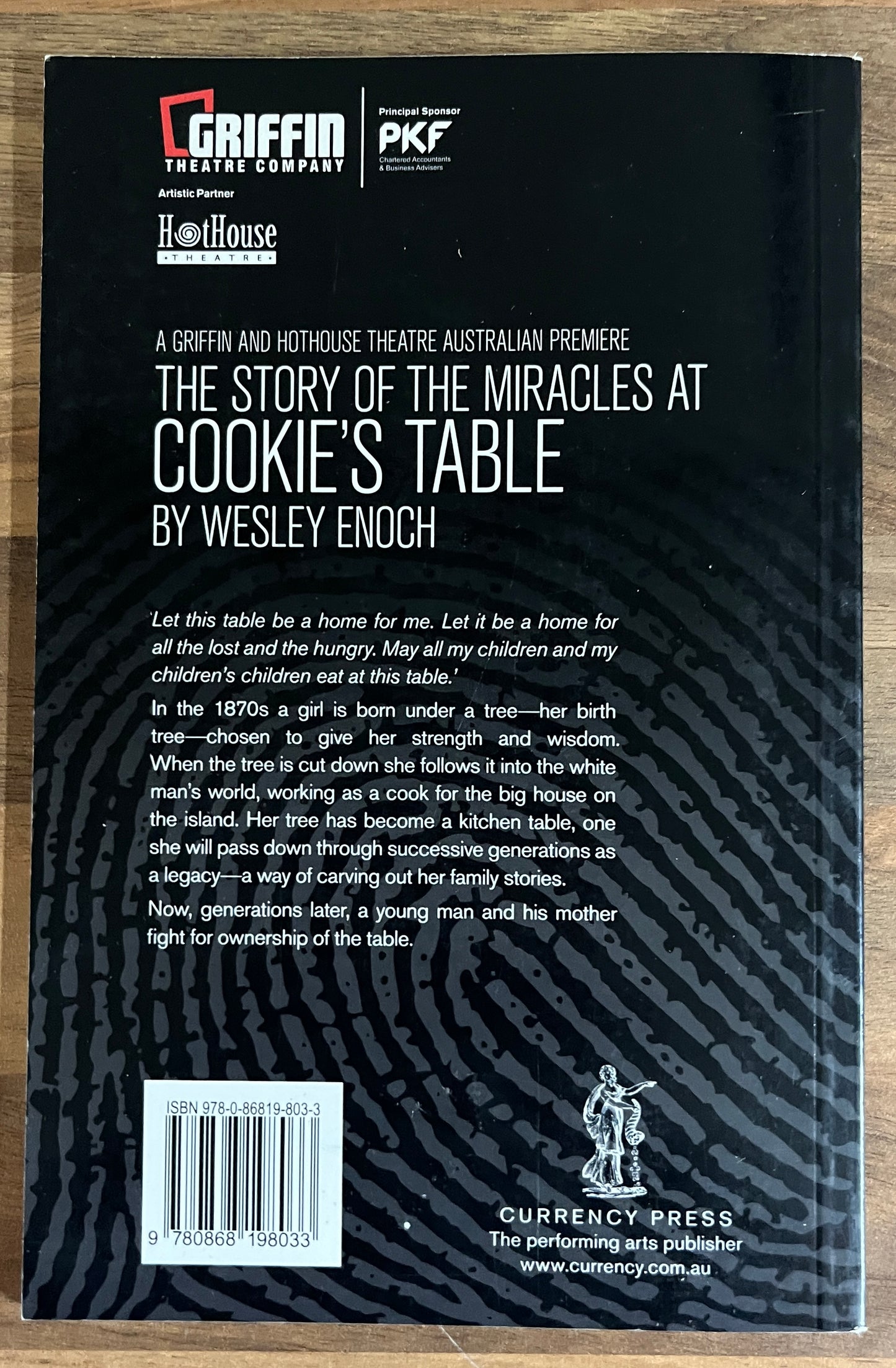 The Story of the Miracles at Cookie's Table by Wesley Enoch (Currency Press)