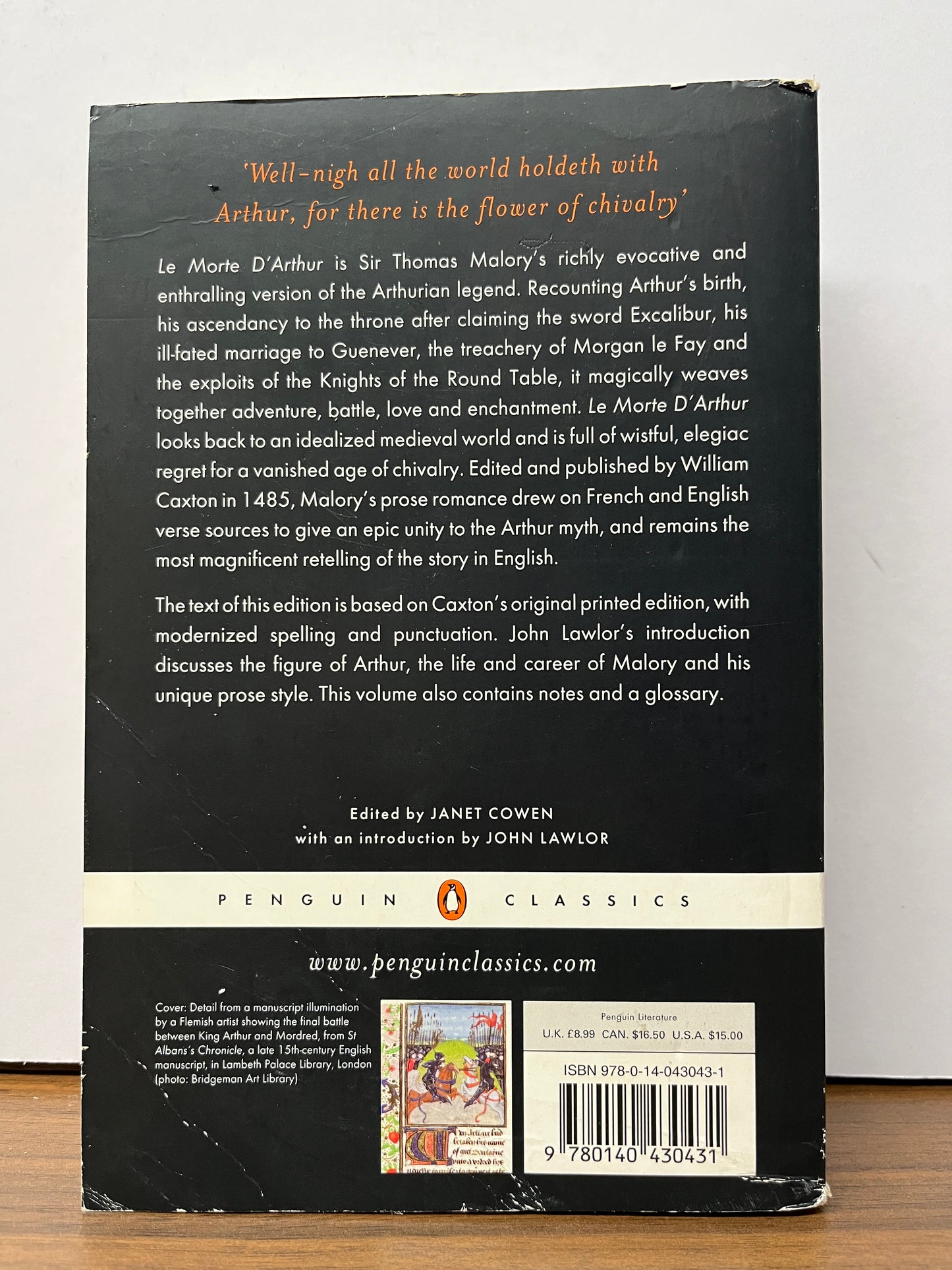 Le Morte D'Arthur Volume I by Sir Thomas Malory (Penguin Classics)