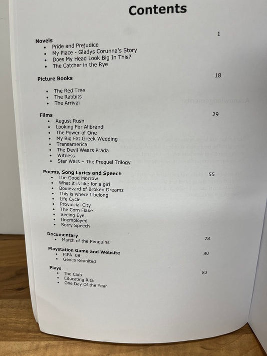 A Student’s Guide to Related Text Belonging Area of Study HSC English by Rigas & Mazzolini