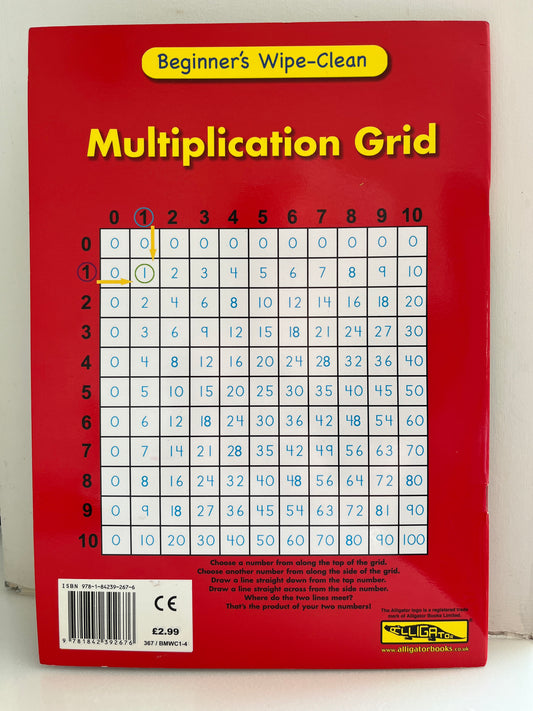 Beginner's Wipe-Clean Multiplication 5-7 years by Alligator Books Limited