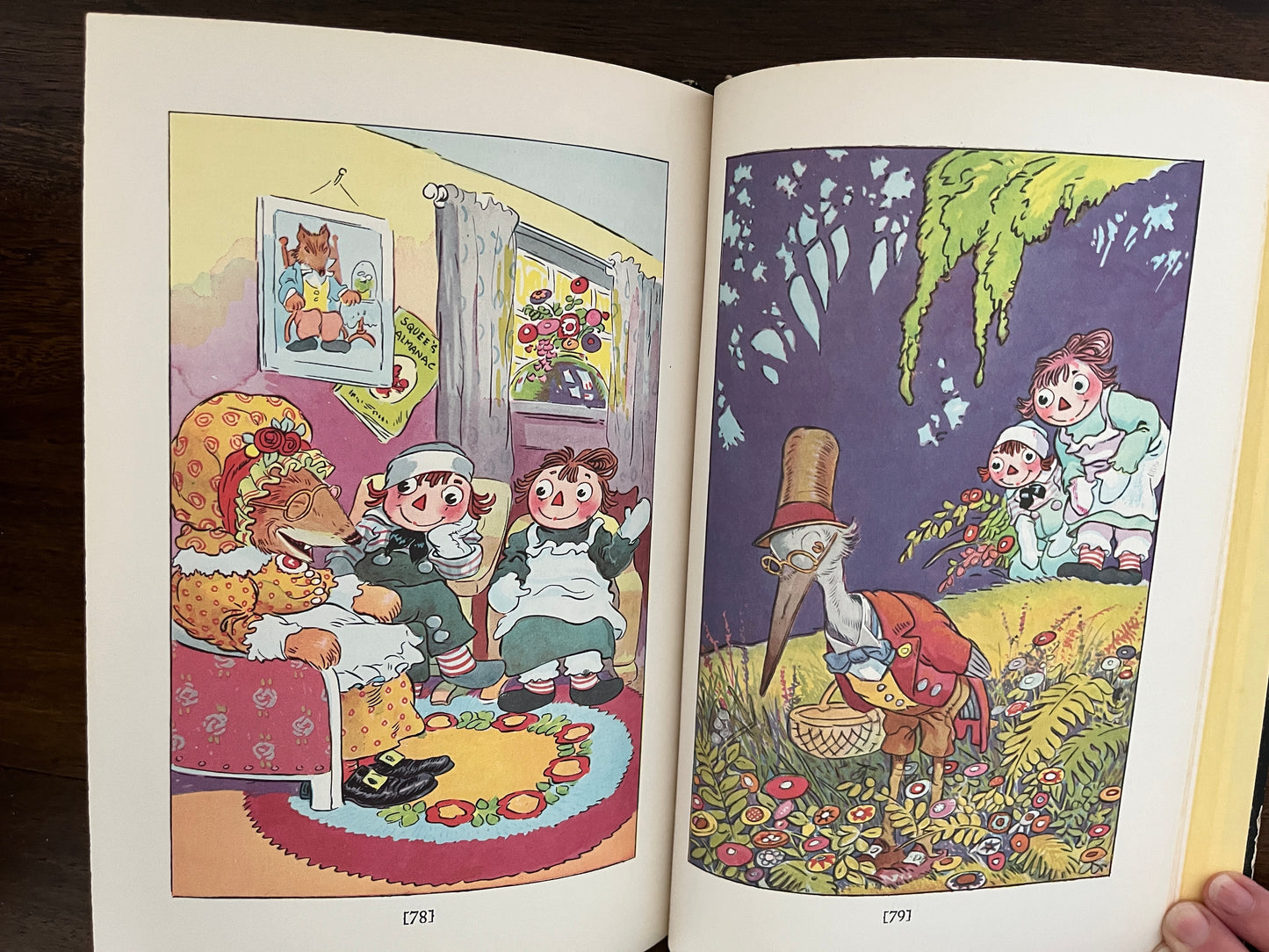 Raggedy Ann in the Deep Deep Woods by Johnny Gruelle, Hardcover (Bobbs Merrill, 1960)