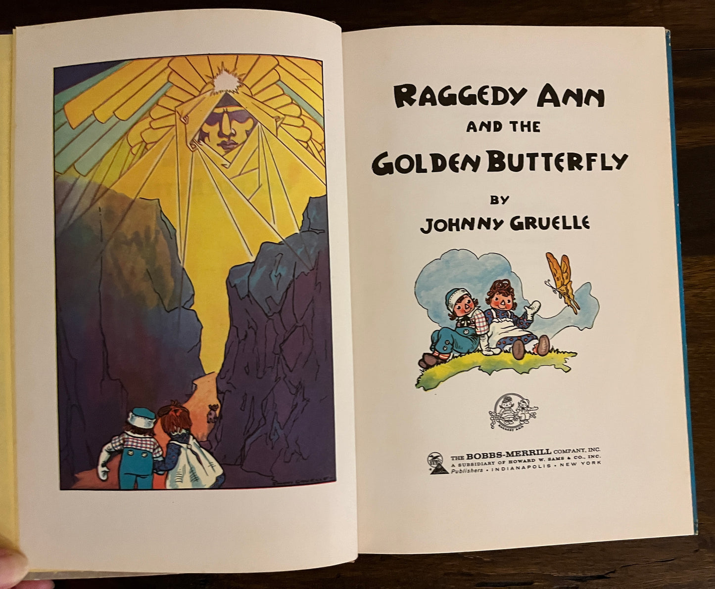 Raggedy Ann and the Golden Butterfly by Johnny Gruelle, Hardcover (Bobbs Merrill, 1961)