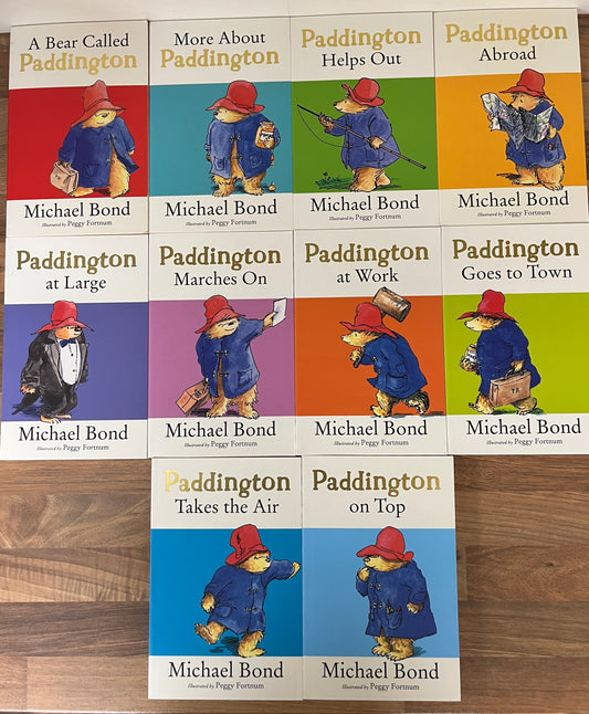 Paddington Bear A Classic Library Collection by Michael Bond 10 Book Set