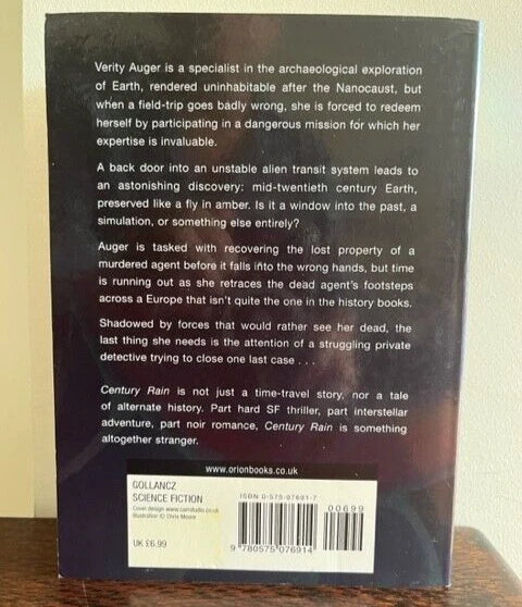 Century Rain by Alastair Reynolds (Paperback, 2005) SIGNED COPY