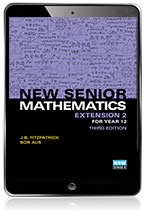 (EBOOK REACTIVATION ONLY/EMAILED) New Senior Mathematics Extension 2 Year 12 Reactivation Code (FIRM SALE)