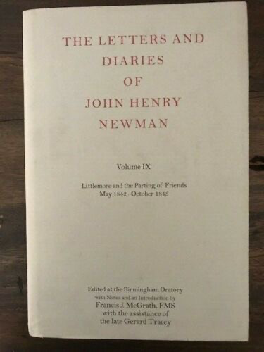 The Letters and Diaries of John Henry Newman Volume IX HC/DJ
