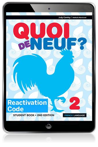(EBOOK REACTIVATION ONLY/EMAILED) Quoi de neuf ? 2 eBook Reactivation Code (FIRM SALE)