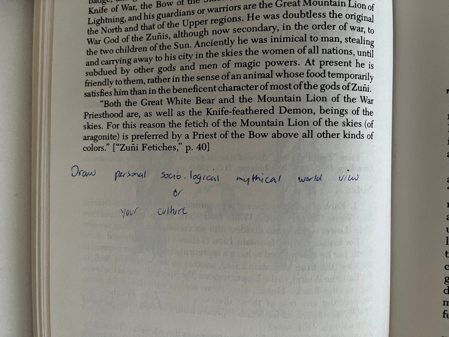 Zuni : Selected Writings of Frank Hamilton Cushing Edited & Introduction Jesse Green