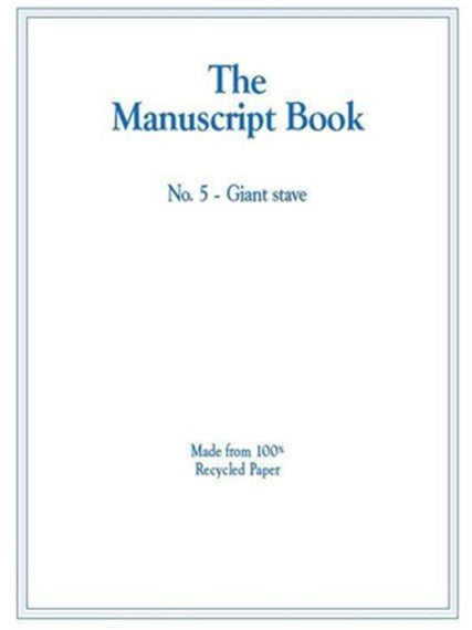 The Manuscript Book 5 - Giant Stave, Recycled Paper