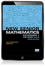 (EBOOK REACTIVATION ONLY/EMAILED) New Senior Mathematics Extension 1 Years 11 & 12 Reactivation Code (FIRM SALE)