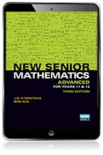 (EBOOK REACTIVATION ONLY/EMAILED) New Senior Mathematics Advanced Years 11 & 12 Reactivation Code (FIRM SALE)