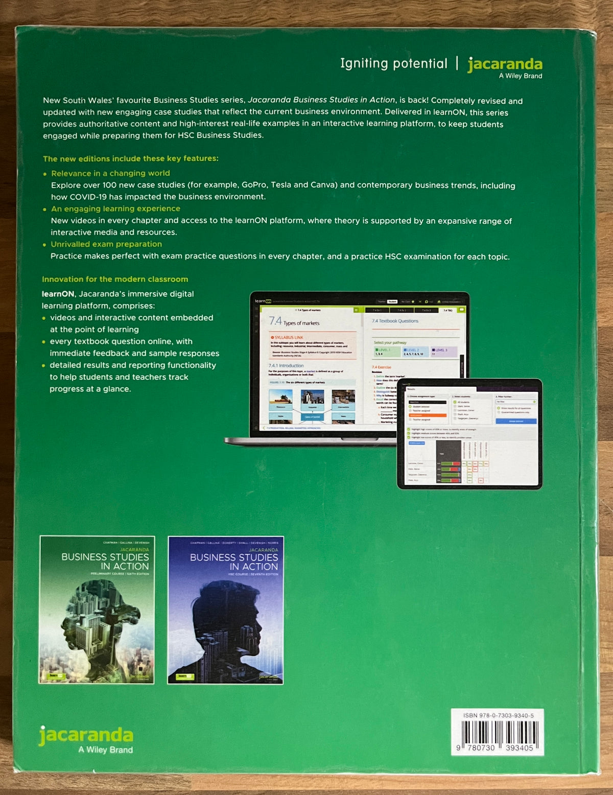 Jacaranda Business Studies in Action Preliminary, 6th Edition (Print + UNUSED Access Code)
