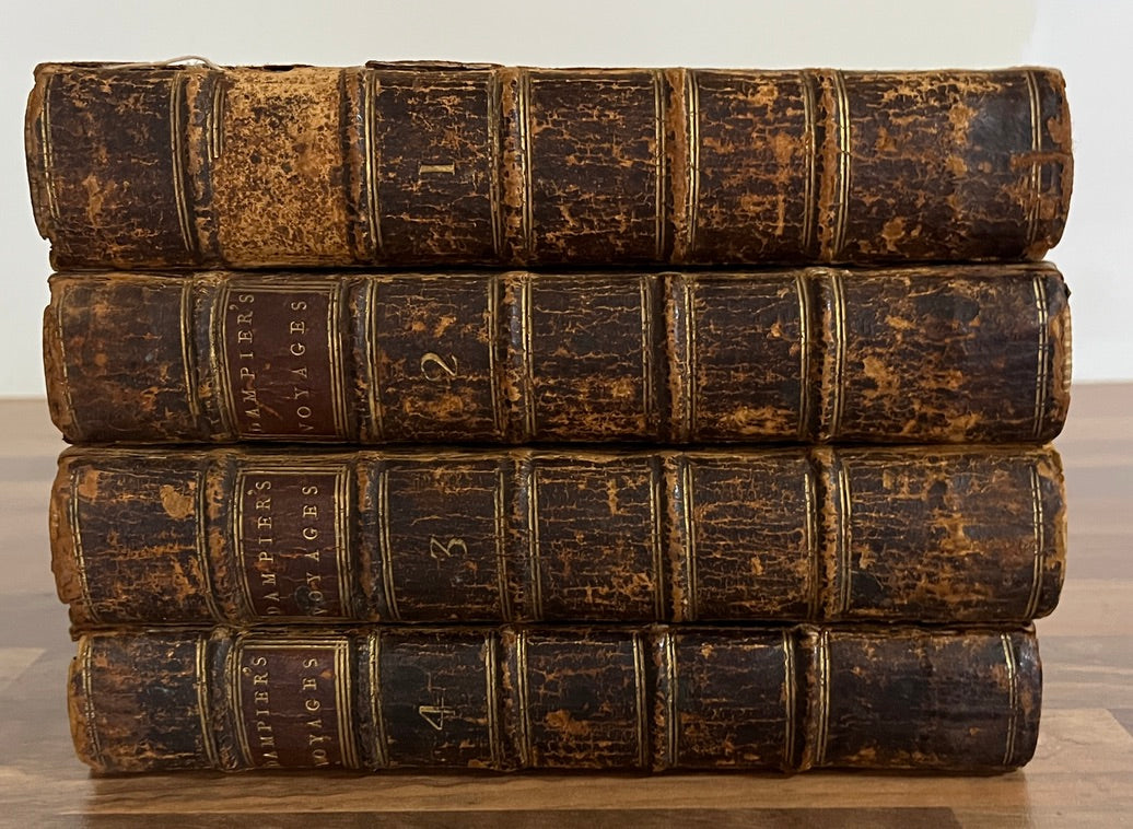 THE COLLECTED EDITION OF DAMPIER'S VOYAGES Volumes 1-4, 1729