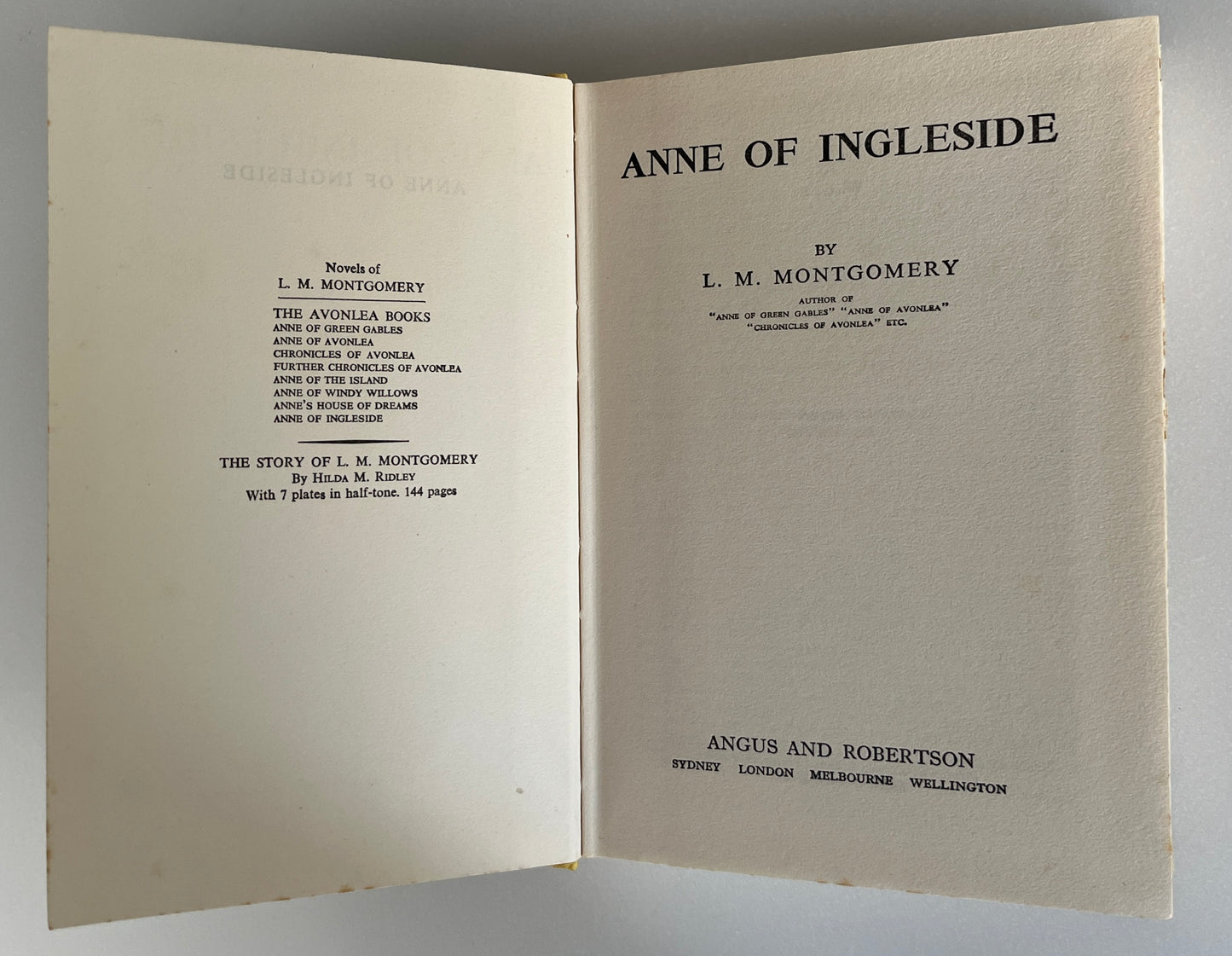 Anne of Ingleside by L.M. Montgomery HC/DJ, 1967 Reprint