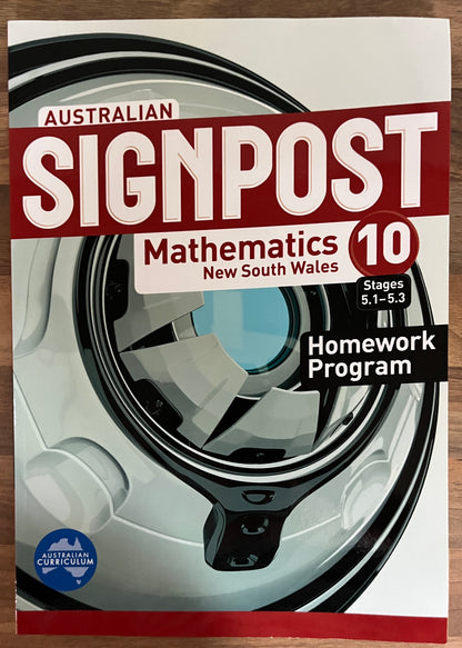 Australian Signpost 10 (5.1-5.3) Mathematics NSW Homework Program (Pearson)