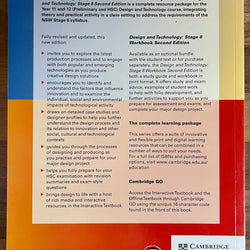 Cambridge Design and Technology Stage 6 Print + Digital, 2nd Edition