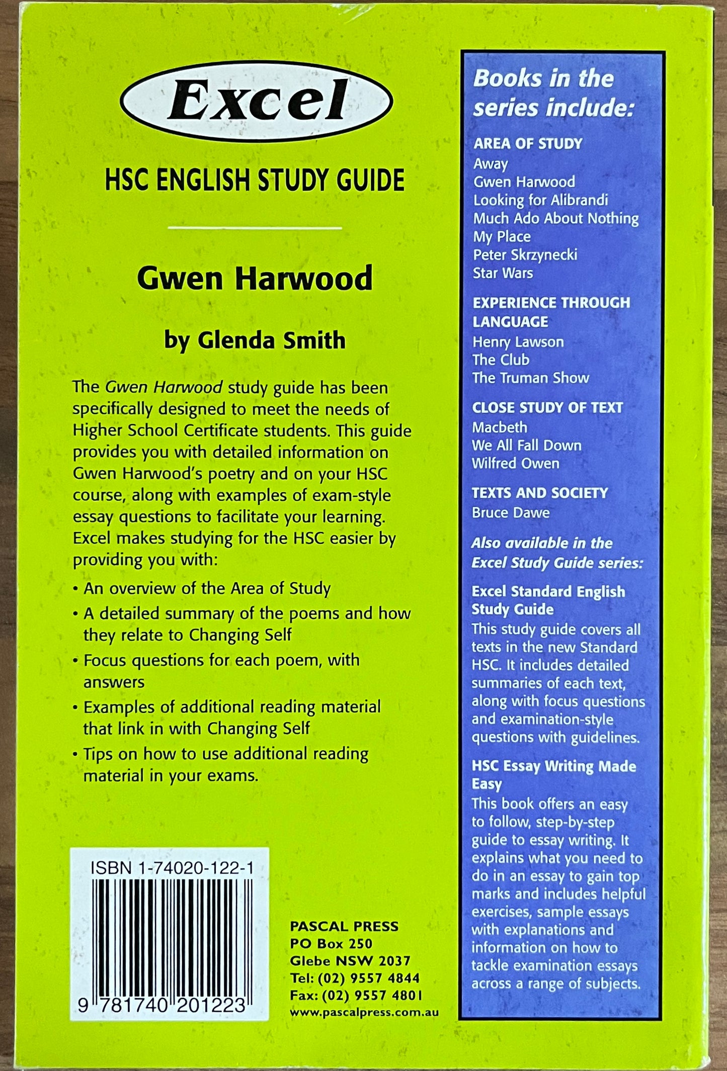 Excel HSC English Study Guide: Gwen Harwood by Glenda Smith