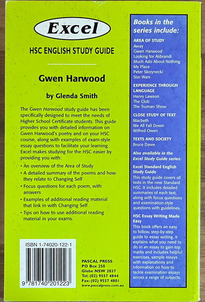 Excel HSC English Study Guide: Gwen Harwood by Glenda Smith