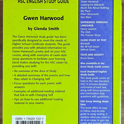 Excel HSC English Study Guide: Gwen Harwood by Glenda Smith