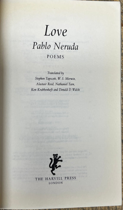 Pablo Neruda Love - POEMS FROM THE FILM Il Postino