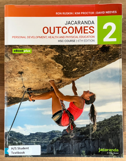 Jacaranda Outcomes 2 PDHPE HSC Course, Student Book + eCode, 6th Edition