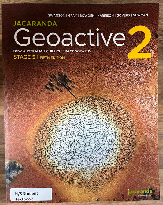 Jacaranda Geoactive 2 NSW AC Geography Stage 5 Student Book+LearnON, 5th Edition