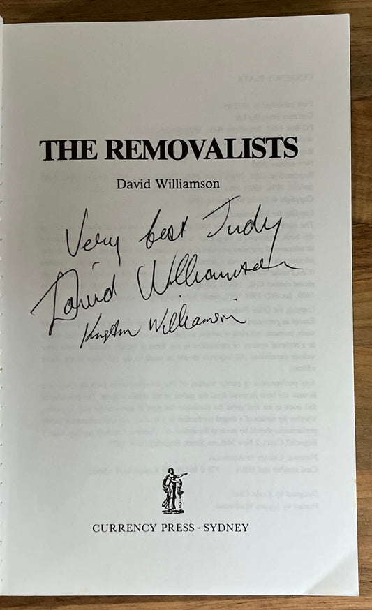 The Removalists by David Williamson, SIGNED, *SCARCE*