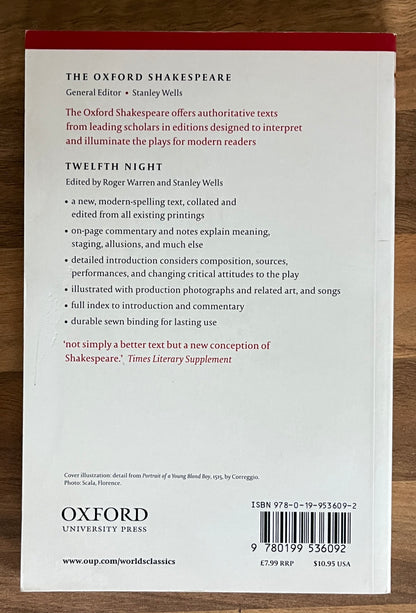Twelfth Night  by William Shakespeare (Oxford World's Classics)