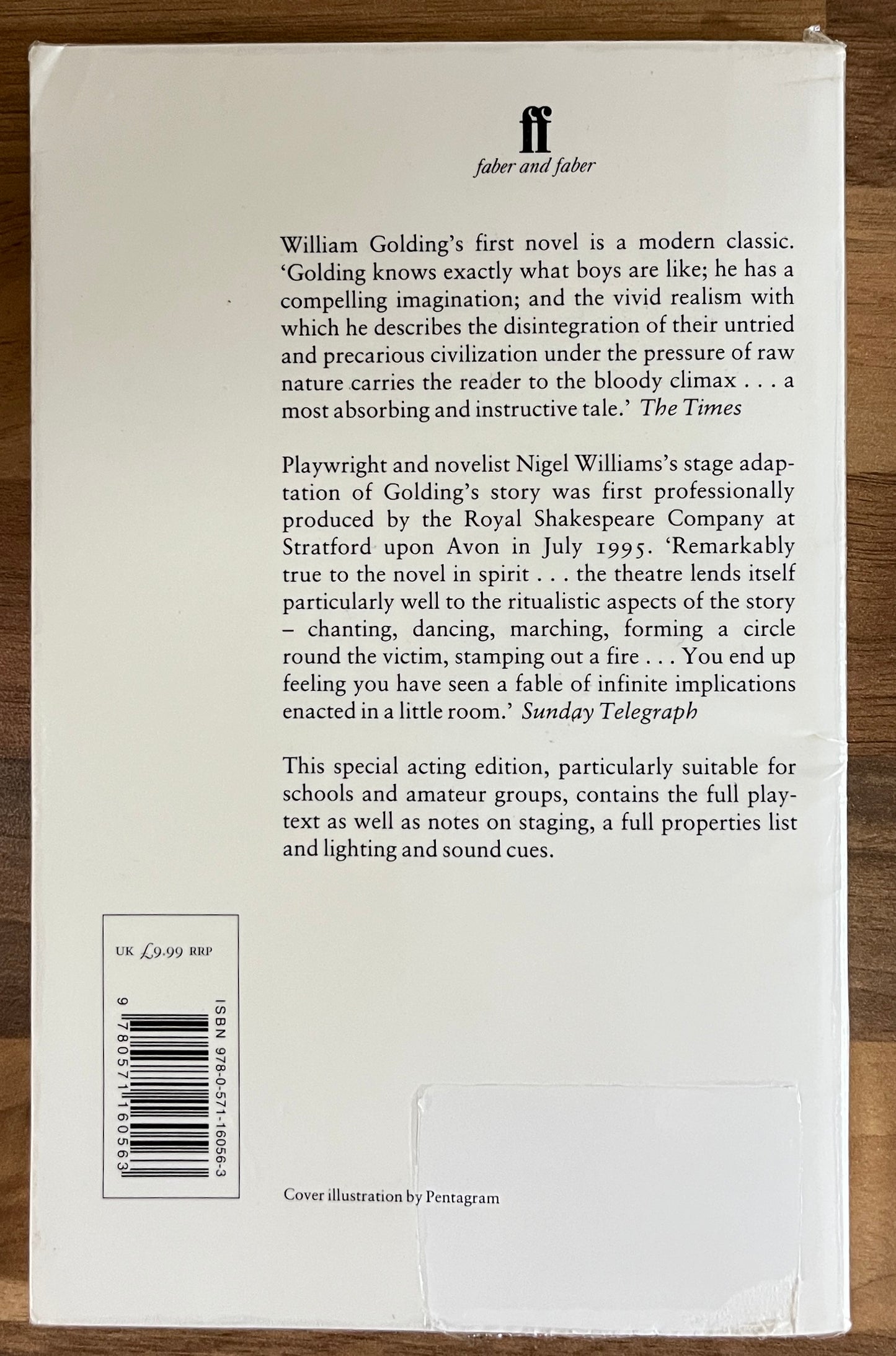 William Golding's Lord of the Flies Acting Edition Adapted for the Stage by Nigel Williams