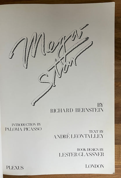 Mega-Star by Richard Bernstein , Andre Leon Talley *SCARCE*