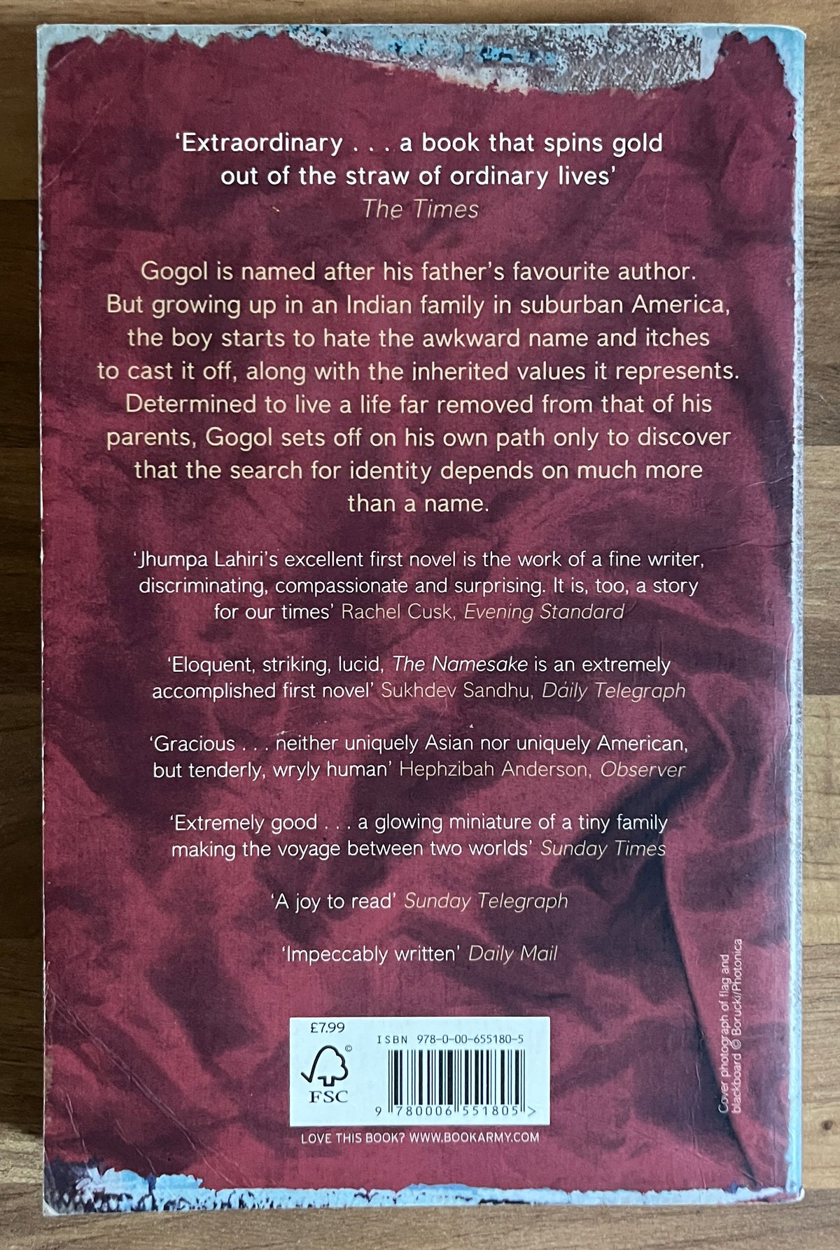 The Namesake by Jhumpa Lahiri