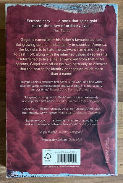 The Namesake by Jhumpa Lahiri