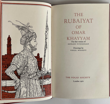 The Rubáiyát of Omar Khayyám Folio Society, 1970 Hardcover/Slipcase