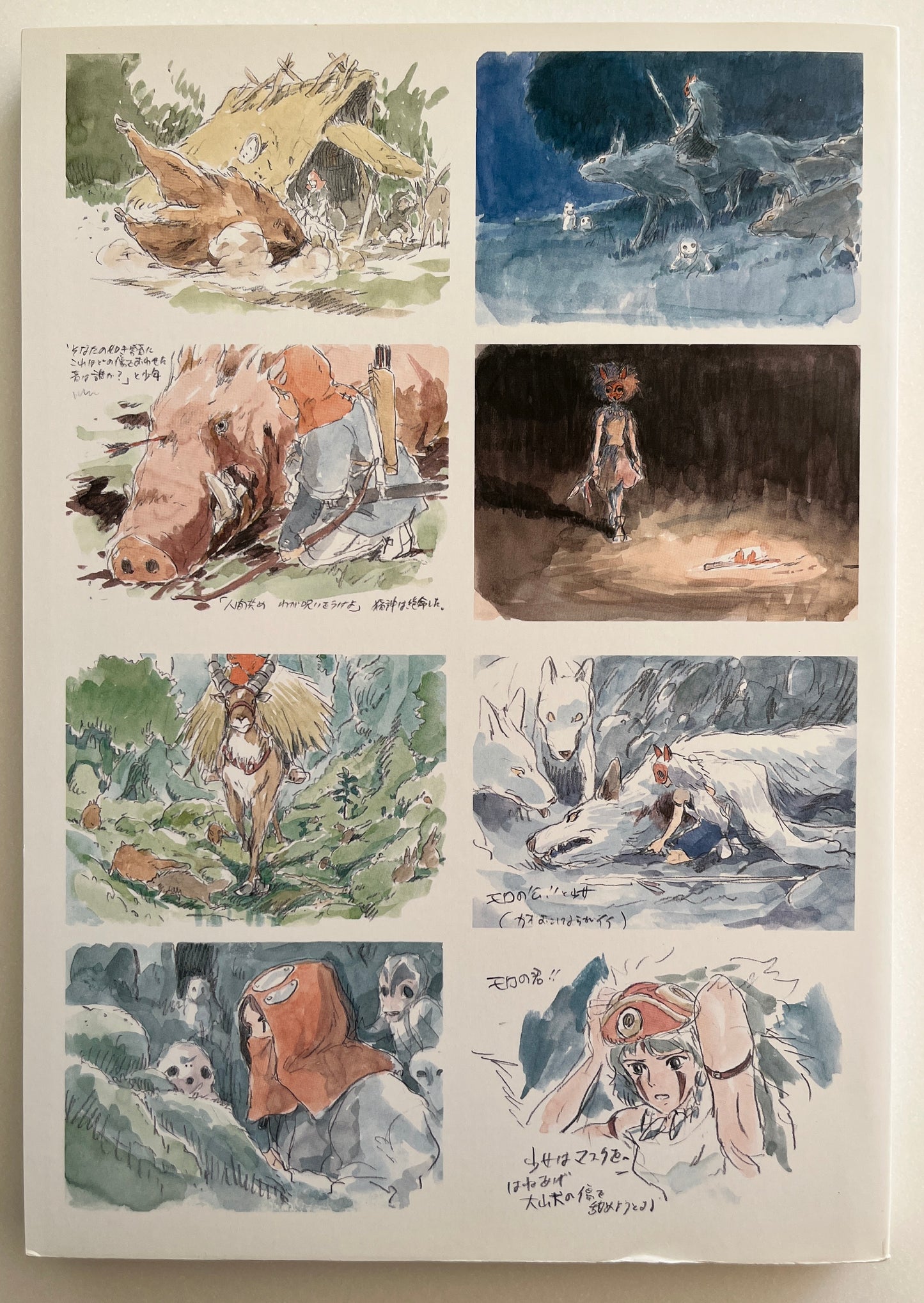 The Art of the Princess Mononoke Hayao Miyazaki Art Book Studio Ghibli Japan