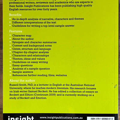 Insight Text Guides: Mark Haddon’s The Curious Incident of the Dog in the Night-Time