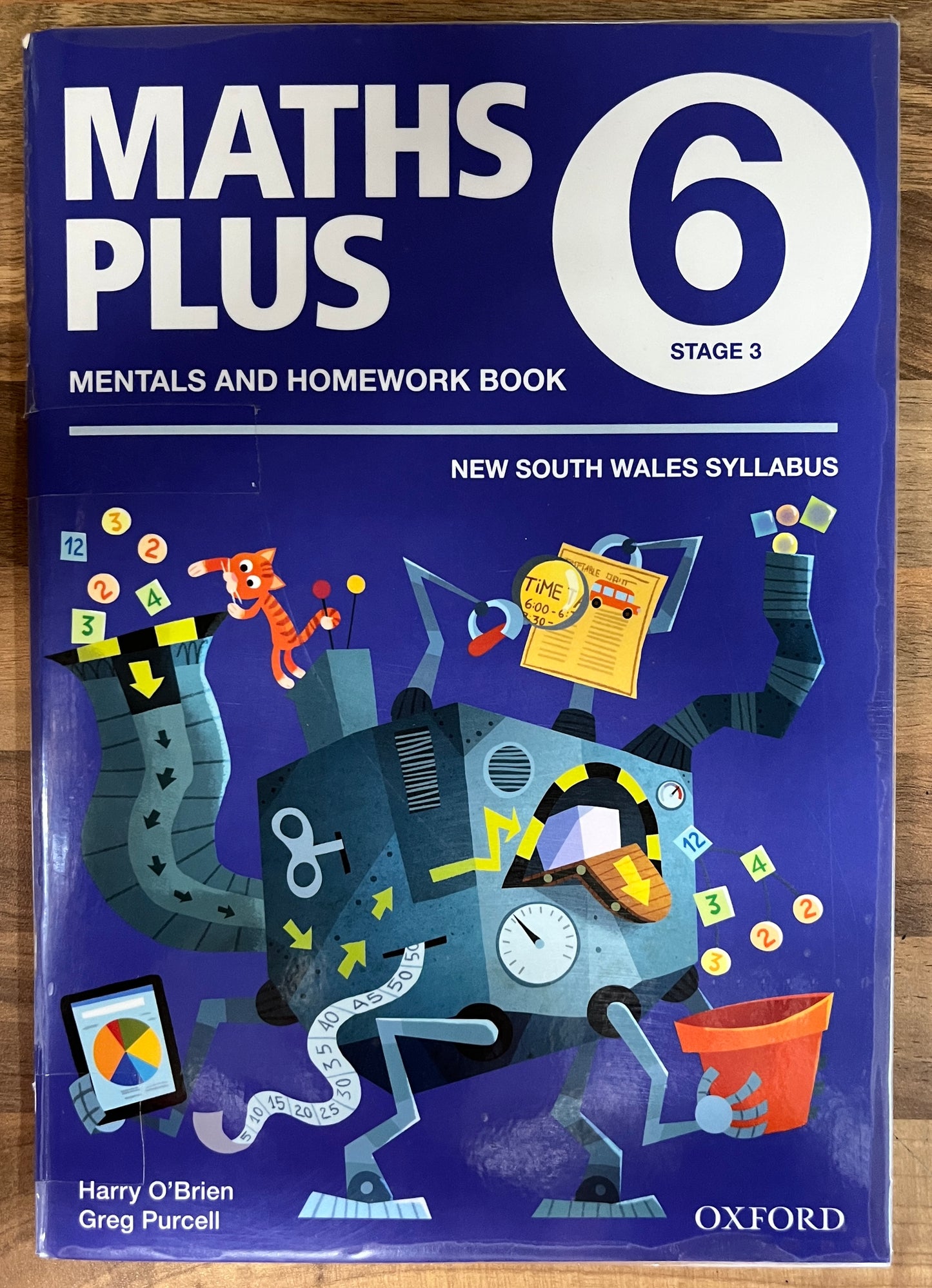 Maths Plus 6 Stage 3 Mentals and Homework Book, NSW Syllabus, 2017 (Ex-Libris)