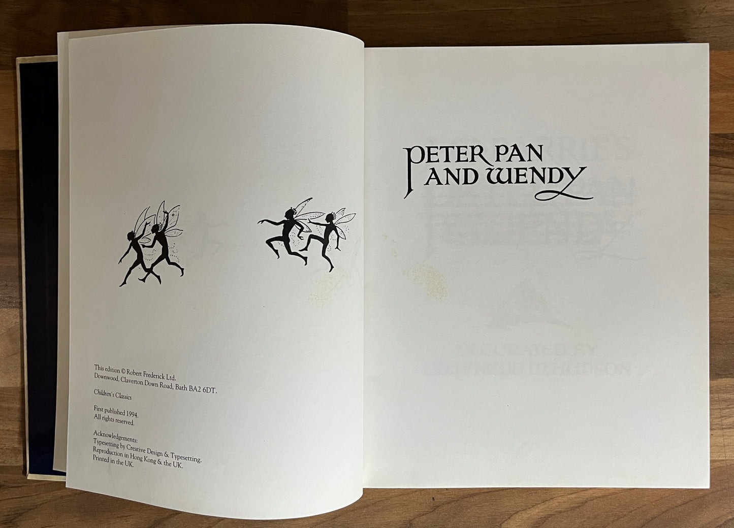Illustrated Classics: Peter Pan and Wendy by J.M. Barries, Illus. Gwynedd Hudson HC